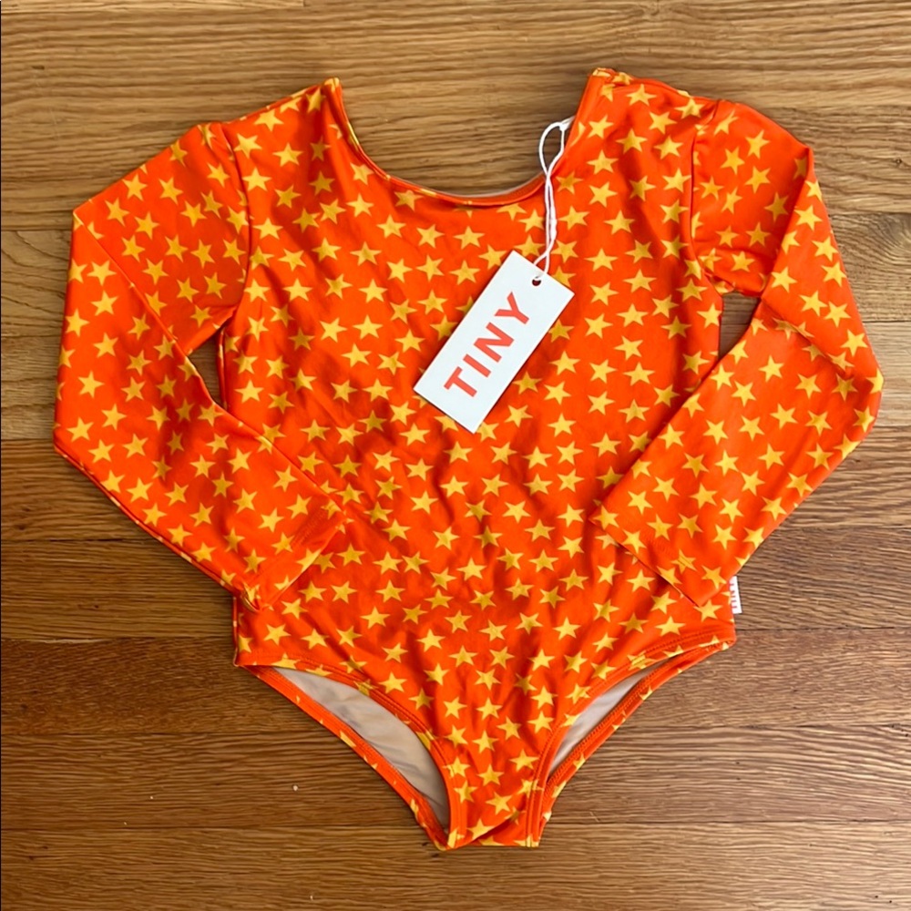 NWT Tiny Cottons Leotard in Summer Red